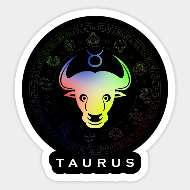 Zodiac sign Taurus T-shirt Sticker by Emotiondesign